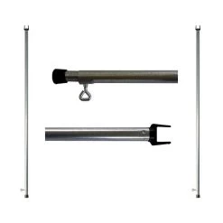 Supex Pole 9' Heavy Duty Tarp Pole With Square U 2 Pack