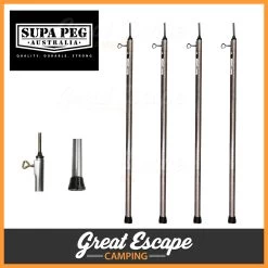Supa-Peg 365cm Big Foot Tent Pole 4 Pack