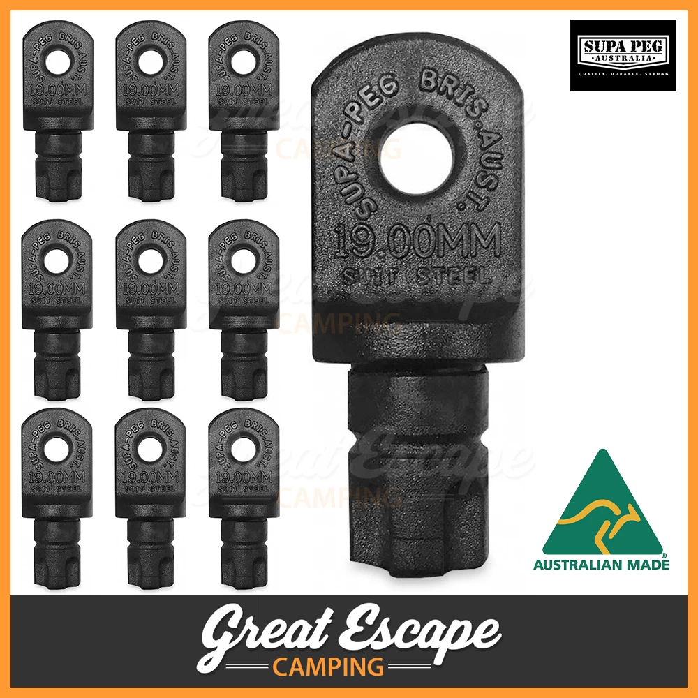 Supa Peg Nylon Spreader Insert Suits 19mm Tube 10 Pack