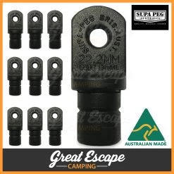 Supa-Peg Nylon Spreader Insert Suits 22.2mm Tube 10 Pack