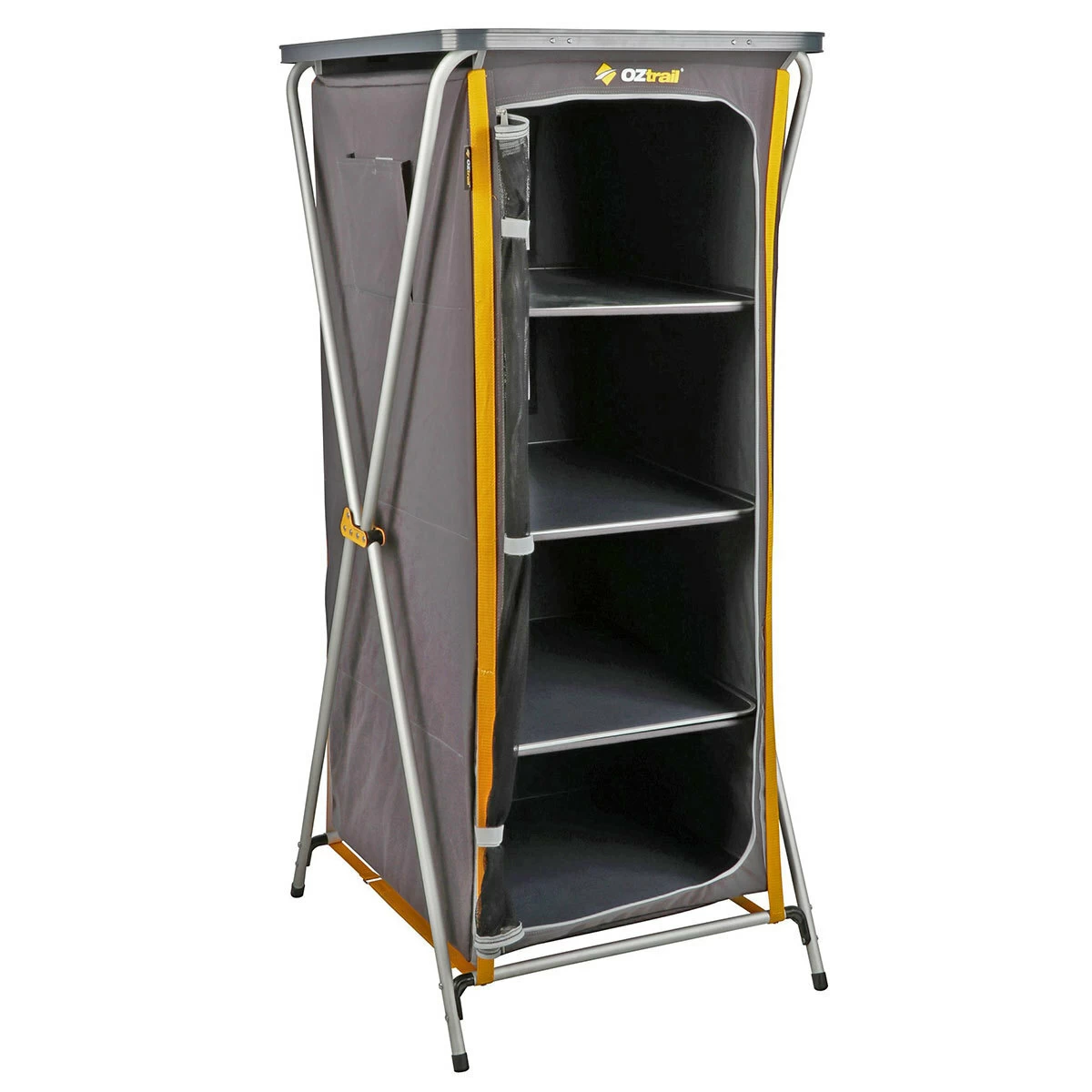 OZtrail Deluxe Folding 4 Shelf Cupboard