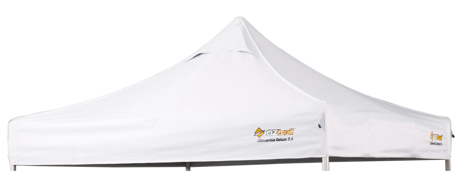 OZtrail Commercial Deluxe Gazebo Canopy 2.4 White