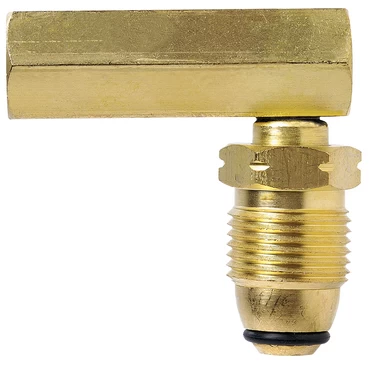 Companion Gas Adaptor POL To Internal Valve Right Angle