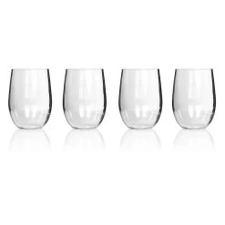 Everclear Tritan Stemless Wine Glass 4 Pack