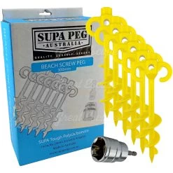Supa-Peg 300mm Beach Screw Peg Kit