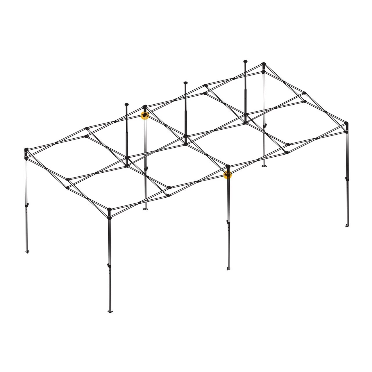 OZtrail Deluxe Gazebo 6.0 Middle Leg Sliding Hub - Image 2